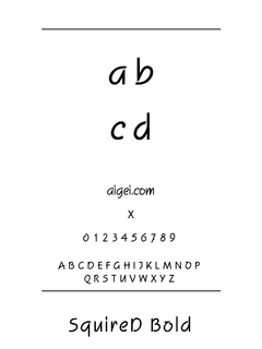 SQUIREB 字体软件下载｜设计字体资源合集