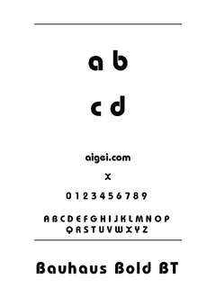 ​BAUHAUSB 字体软件下载｜平面设计英文字体资源