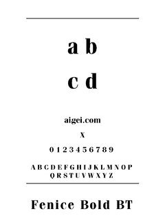 FENICEB 字体下载｜专业设计排版工具
