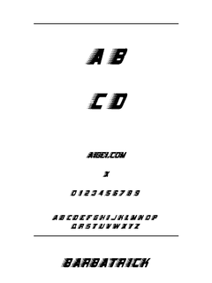 Barbatri 字体下载｜个性创意设计英文字体