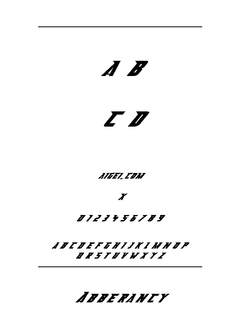 Abberanc 字体下载｜创意设计排版资源