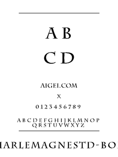 查理曼标准粗体字体（CharlemagneStd-Bold）下载｜创意排版设计资源