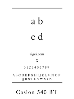 CASL540N 字体下载｜创意排版设计工具