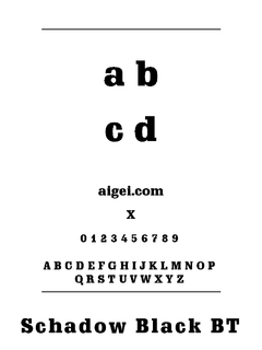 ​字体沙德威克（SCHADWK.TTF）下载｜平面设计创意工具