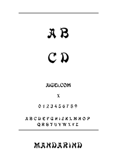 ​MANDARNN 字体下载｜创意设计排版工具