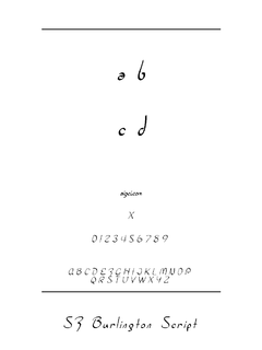 ​SF Burlington Script Bold Italic 字体下载｜创意排版设计工具