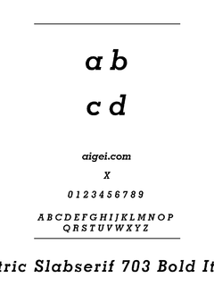 GEO703BI 字体下载｜复古设计排版字体