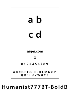 HUM777B 字体下载｜平面设计资源精选