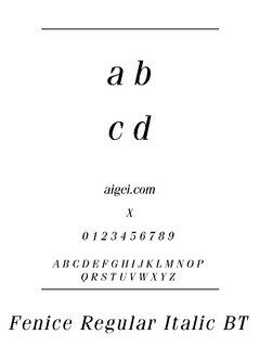 费尼切尼字体（FENICENI.TTF）下载｜平面设计创意字库