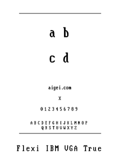 vga863_0（系统字体）下载｜复古计算机界面设计必备
