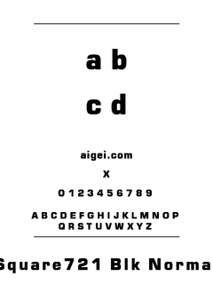 SQR721KN 字体下载｜平面设计必备资源
