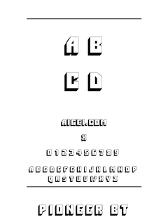 PIONEERN 字体（Windows 版）下载｜创意设计专用字体