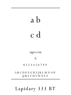 LAP333N 字体下载｜专业设计排版英文字体