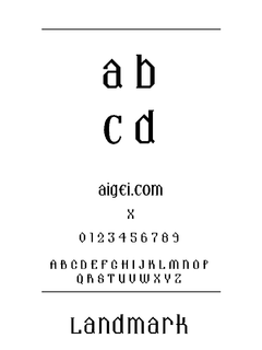 ​Landmark（字体）下载｜设计排版创意资源
