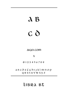 ​天秤座字体LIBRAN（Windows 版）下载｜设计排版