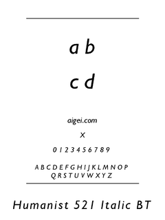 HUM521I 字体下载｜设计排版资源