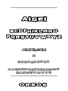 ​OREOS 字体下载｜平面设计创意字体