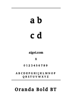 ​ORANDAB 字体下载｜平面设计应用资源