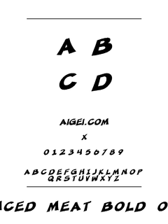 ​SF Minced Meat Oblique 下载｜创意平面设计字体资源