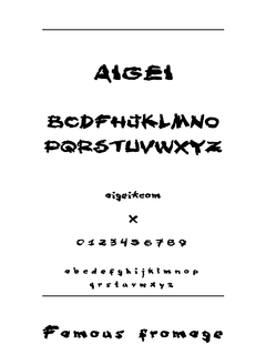 ​FAMOUSFROMAGE 字体下载｜平面设计资源