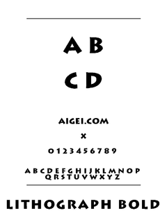 ​LITHOGRB（字体）下载｜平面设计专用资源