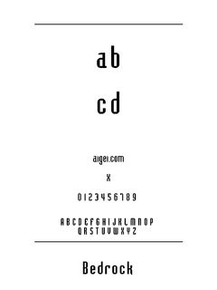 ​BEDROCKN 字体下载｜平面设计应用字体资源