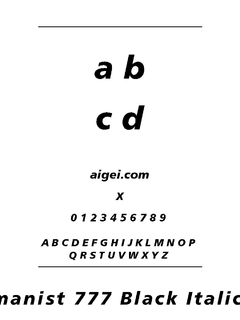​HUM777KI 字体下载｜设计应用字体资源