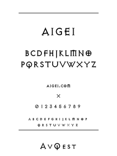 ​Avqest 英文字体下载｜创意平面设计字体